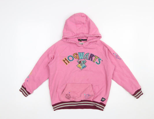 Girls UK Size 10-11 Years Marks and Spencer Pink Pullover Hoodie