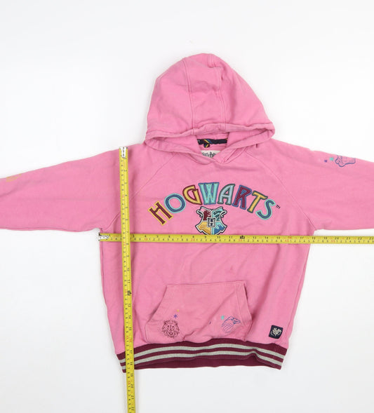 Girls UK Size 10-11 Years Marks and Spencer Pink Pullover Hoodie