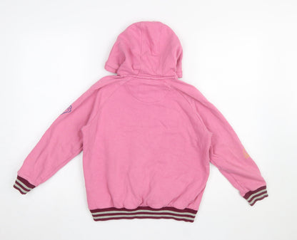 Girls UK Size 10-11 Years Marks and Spencer Pink Pullover Hoodie