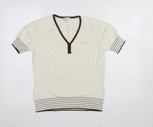 Womens UK Size S CC Ivory Pullover Jumper
