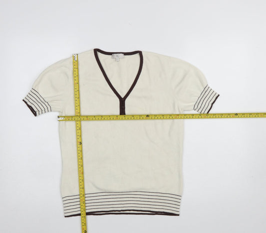 Womens UK Size S CC Ivory Pullover Jumper