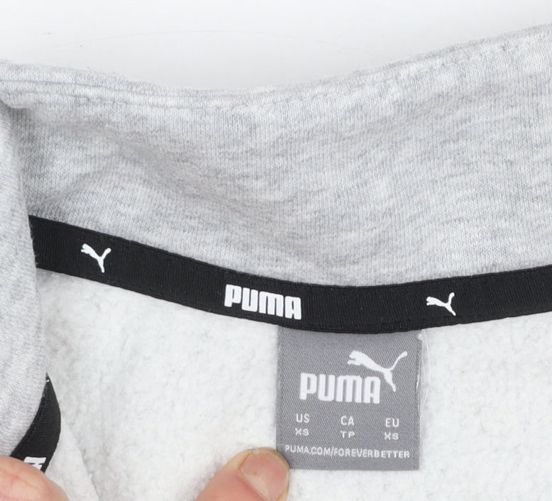 Womens UK Size XS PUMA Grey Pullover Sweatshirt