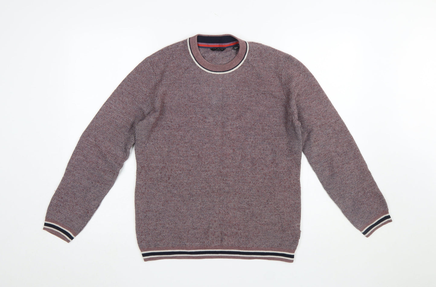 Mens UK Size M Ted Baker Purple Pullover Jumper