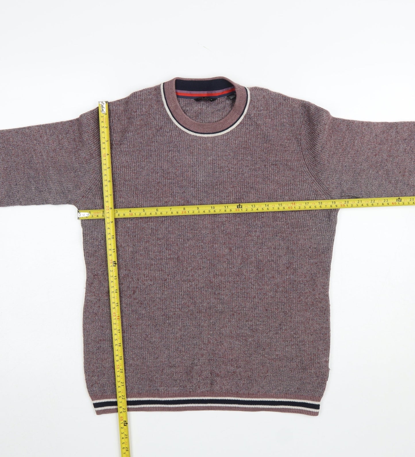 Mens UK Size M Ted Baker Purple Pullover Jumper