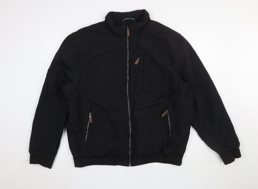 Mens UK Size XL Maine New England Black Bomber Jacket