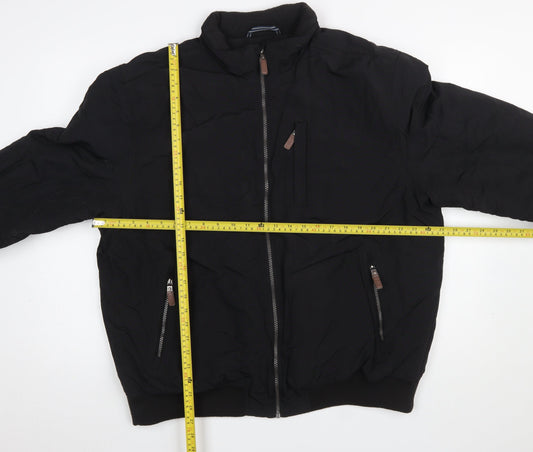 Mens UK Size XL Maine New England Black Bomber Jacket