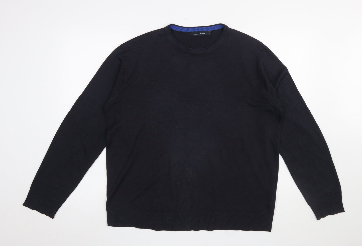 Mens UK Size L James Pringle Black Pullover Jumper