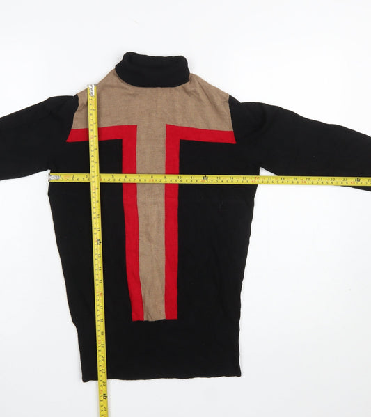 Womens UK Size 10 Wallis Black Pullover Jumper