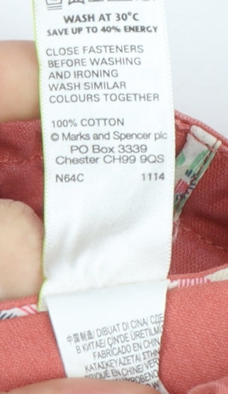 Womens UK Size 10 Marks and Spencer Pink Anorak Coat