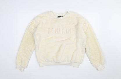 Womens UK Size 8 Tokyo Angel Ivory Pullover Sweatshirt