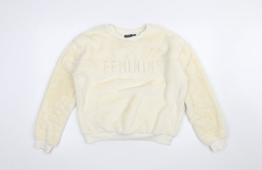 Womens UK Size 8 Tokyo Angel Ivory Pullover Sweatshirt