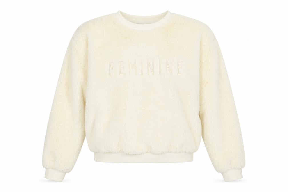 Womens UK Size 8 Tokyo Angel Ivory Pullover Sweatshirt