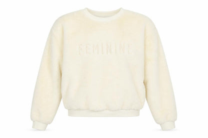 Womens UK Size 8 Tokyo Angel Ivory Pullover Sweatshirt
