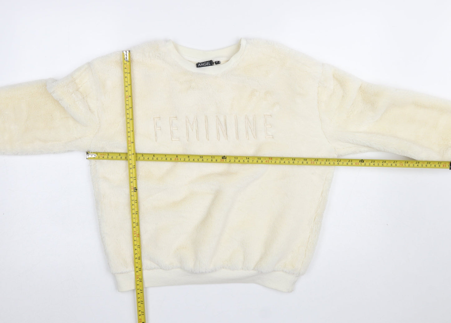 Womens UK Size 8 Tokyo Angel Ivory Pullover Sweatshirt