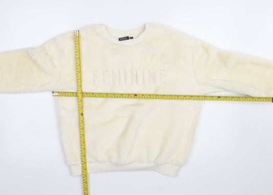 Womens UK Size 8 Tokyo Angel Ivory Pullover Sweatshirt