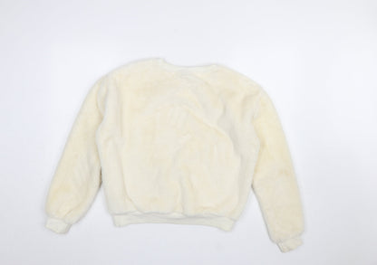 Womens UK Size 8 Tokyo Angel Ivory Pullover Sweatshirt