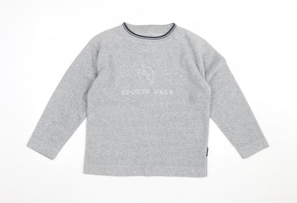Womens UK Size S/M DC Sports Wear Grey Pullover Sweatshirt
