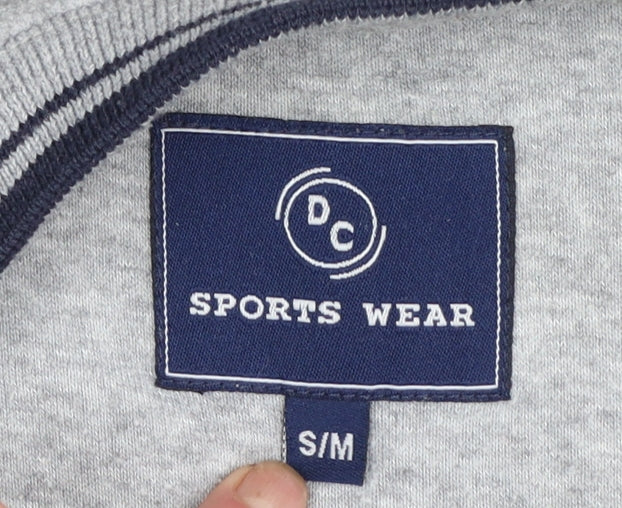 Womens UK Size S/M DC Sports Wear Grey Pullover Sweatshirt