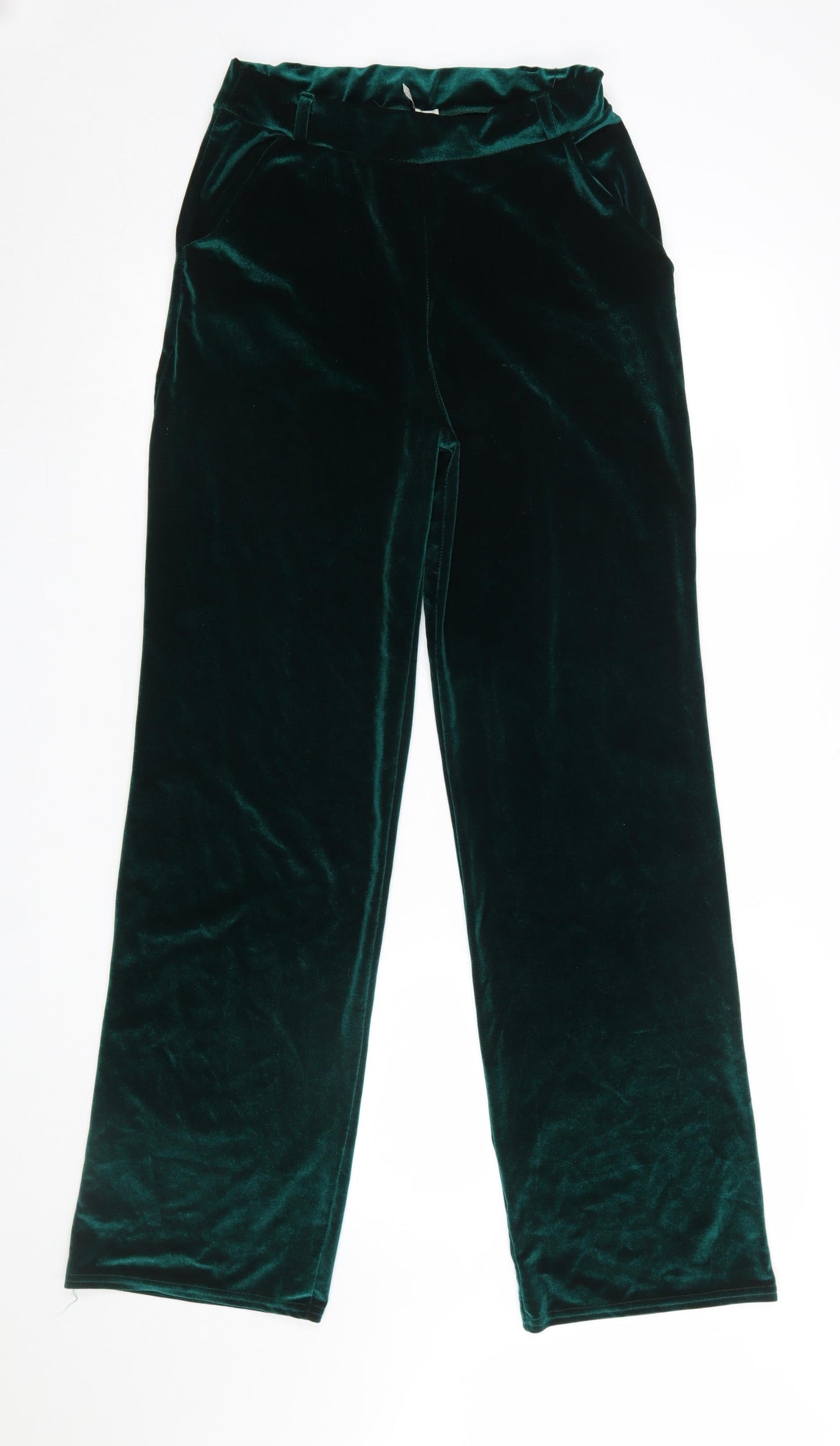 Womens UK Size S NLY Trend Regular Fit Party/Cocktail Casual Green Trousers