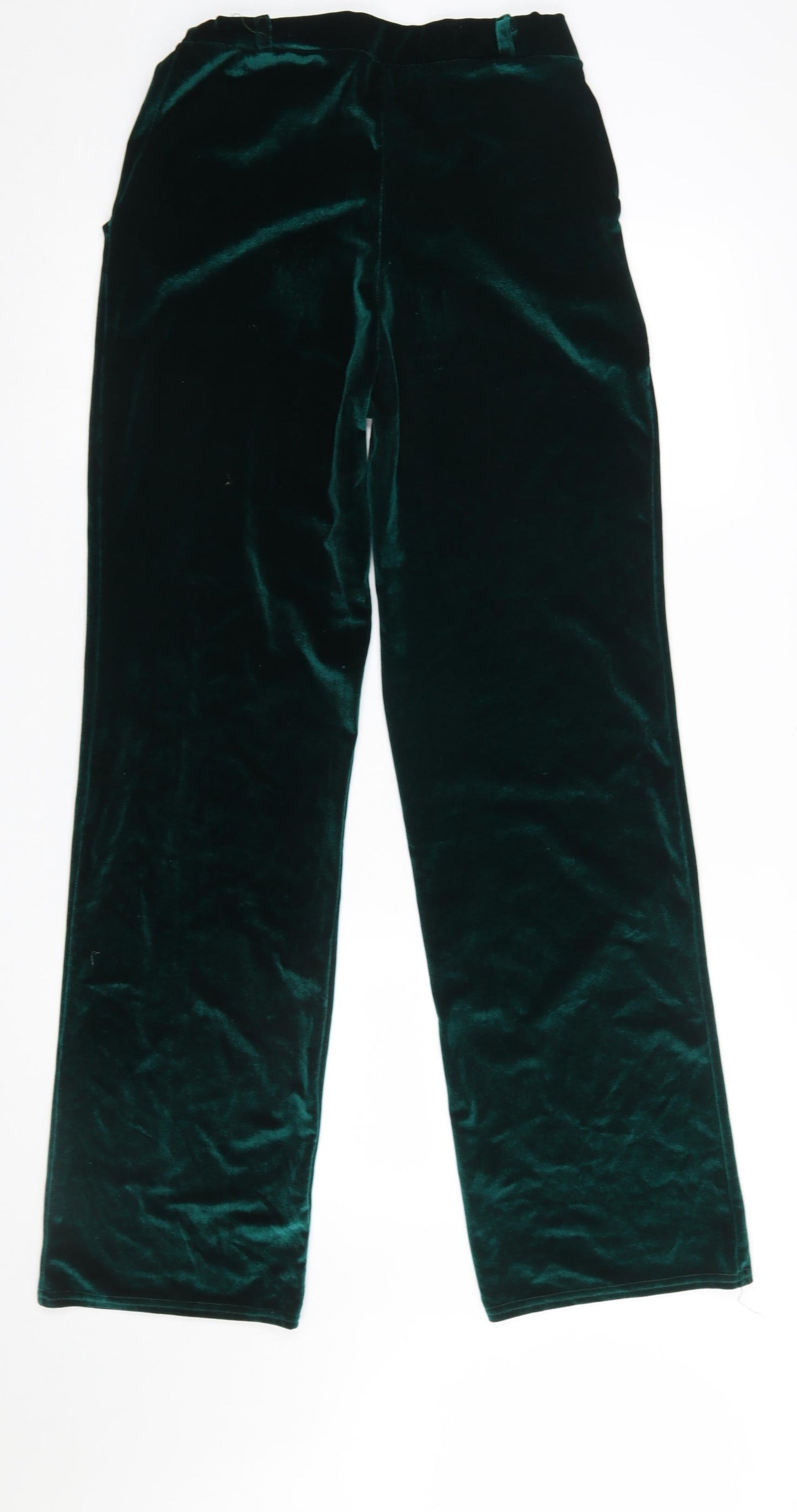 Womens UK Size S NLY Trend Regular Fit Party/Cocktail Casual Green Trousers