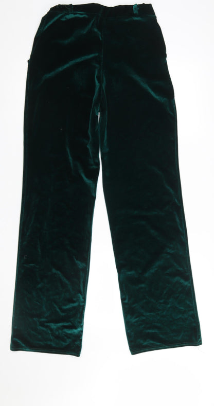 Womens UK Size S NLY Trend Regular Fit Party/Cocktail Casual Green Trousers