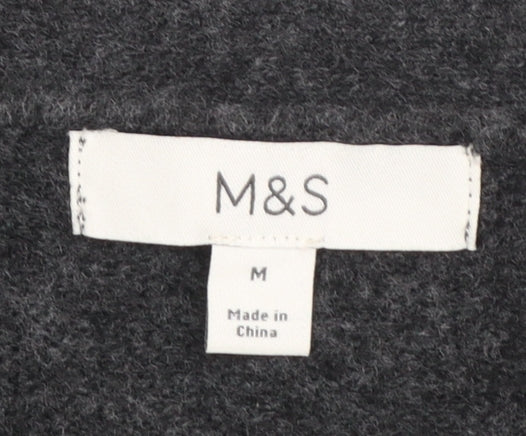 Womens UK Size M Marks and Spencer Grey Cardigan Jumper