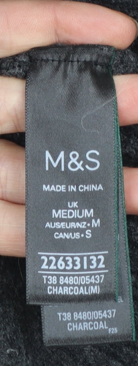 Womens UK Size M Marks and Spencer Grey Cardigan Jumper