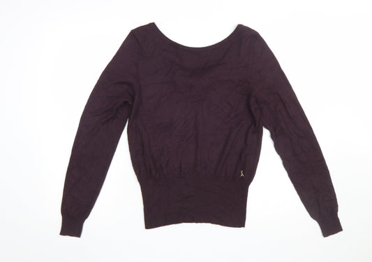 Womens UK Size S Patrizia Pepe Purple Pullover Jumper