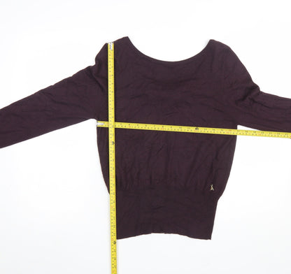 Womens UK Size S Patrizia Pepe Purple Pullover Jumper