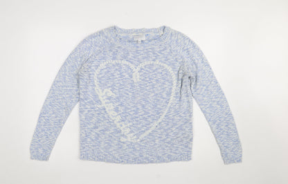Womens UK Size M Superdry Blue Pullover Jumper