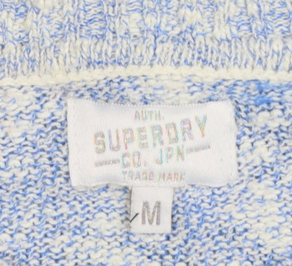 Womens UK Size M Superdry Blue Pullover Jumper