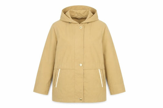 Womens UK Size 10 Marks and Spencer Beige Parka Coat