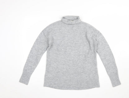 Gap Women's Grey Roll Neck Knit Jumper Size S