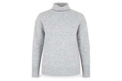 Gap Women's Grey Roll Neck Knit Jumper Size S