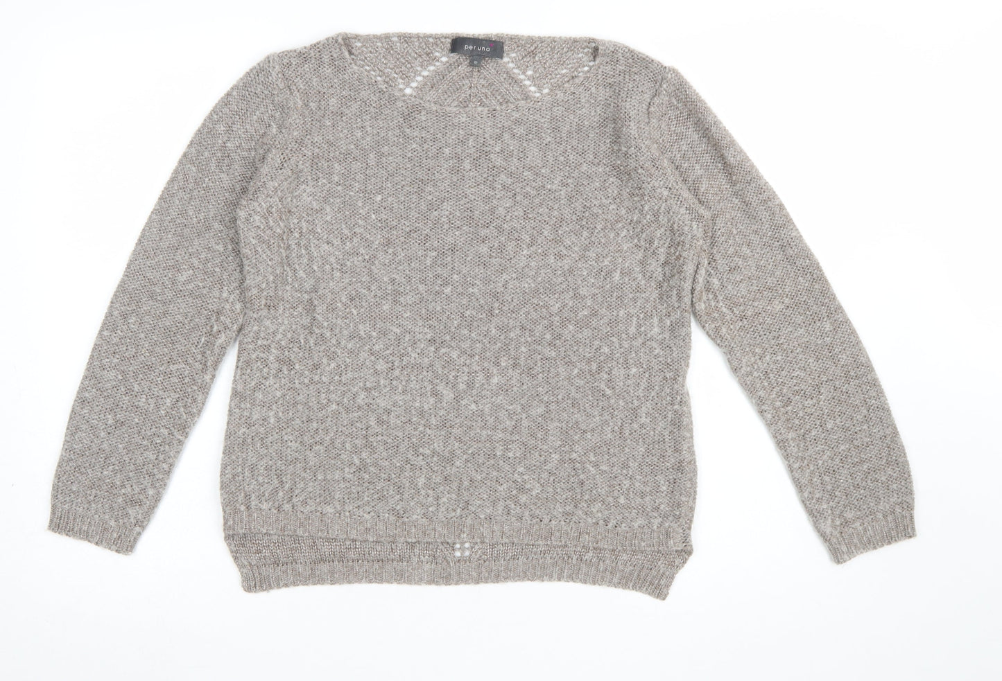 Womens UK Size 12 Marks and Spencer Beige Pullover Jumper