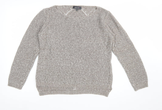 Womens UK Size 12 Marks and Spencer Beige Pullover Jumper