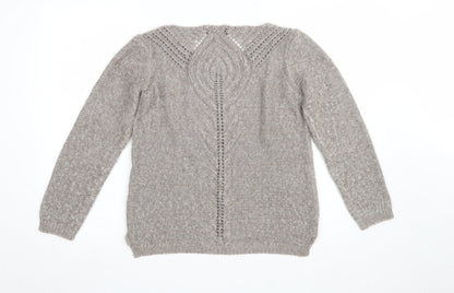Womens UK Size 12 Marks and Spencer Beige Pullover Jumper