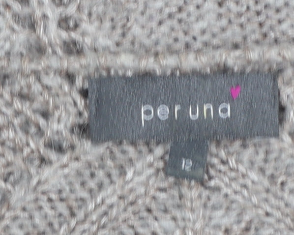 Womens UK Size 12 Marks and Spencer Beige Pullover Jumper