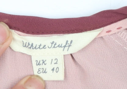 Womens UK Size 12 White Stuff Red Tunic Blouse