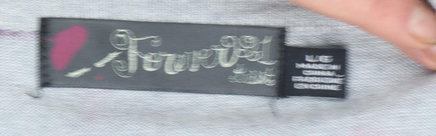 Girls UK Size S Lipstick Boutique Grey Cardigan Jumper