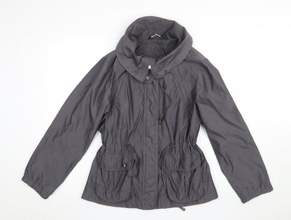 Womens UK Size 14 Debenhams Grey Anorak Coat