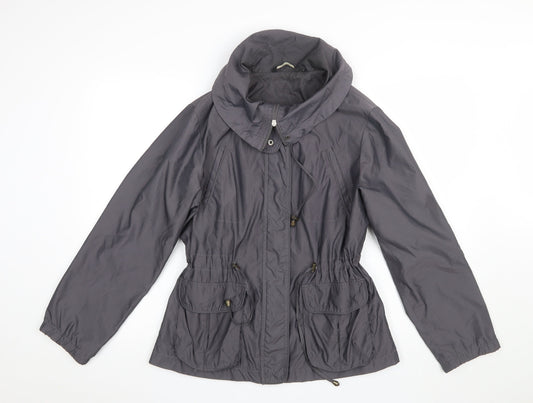 Womens UK Size 14 Debenhams Grey Anorak Coat