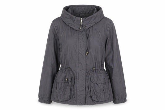 Womens UK Size 14 Debenhams Grey Anorak Coat
