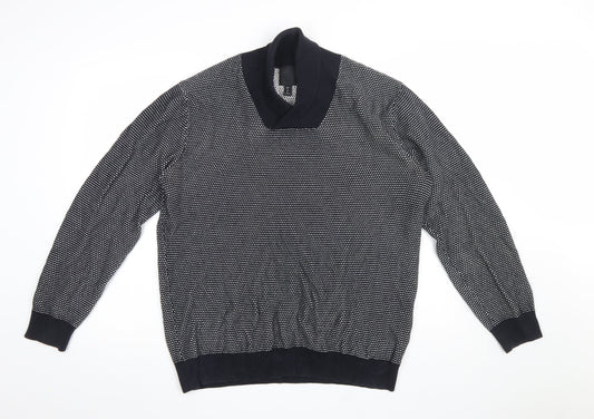 Mens UK Size L H&M Blue Pullover Jumper