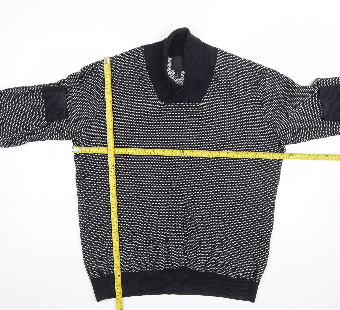 Mens UK Size L H&M Blue Pullover Jumper