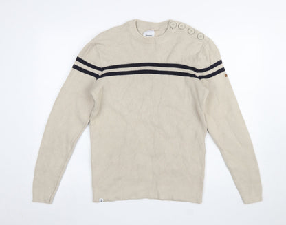 Mens UK Size L Tribord Beige Pullover Jumper