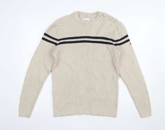 Mens UK Size L Tribord Beige Pullover Jumper
