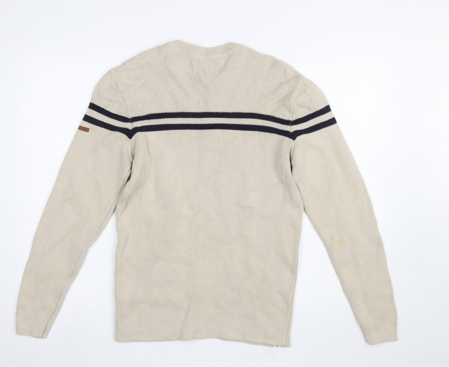 Mens UK Size L Tribord Beige Pullover Jumper