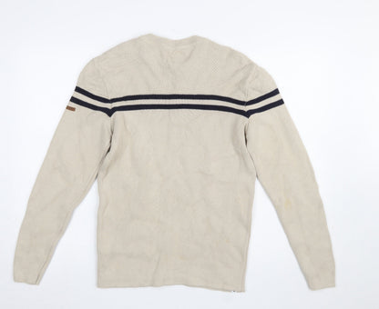 Mens UK Size L Tribord Beige Pullover Jumper