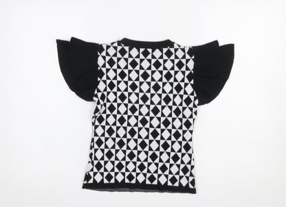 Girls UK Size L LUC-CE Black Pullover Jumper